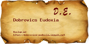 Dobrovics Eudoxia névjegykártya